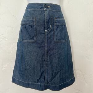 Horn Selvage Denim Skirt A-Line Size 0  -Small Batch Raw Denim LA